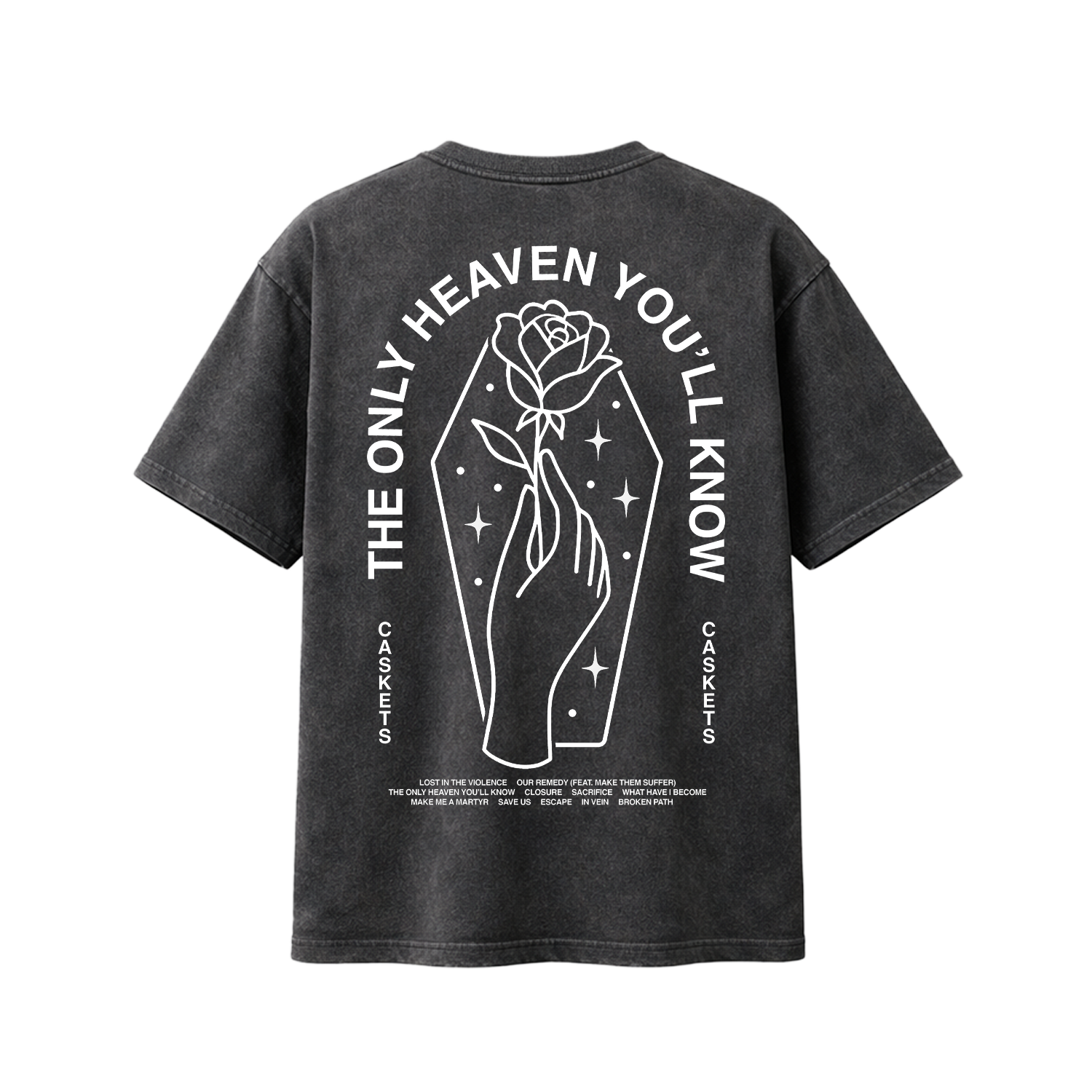 TOHYK ROSE GREY WASH T-SHIRT